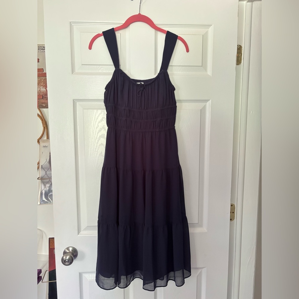 NWOT Aritzia Sunday Martine Best Midi Dress Size Medium Admiral